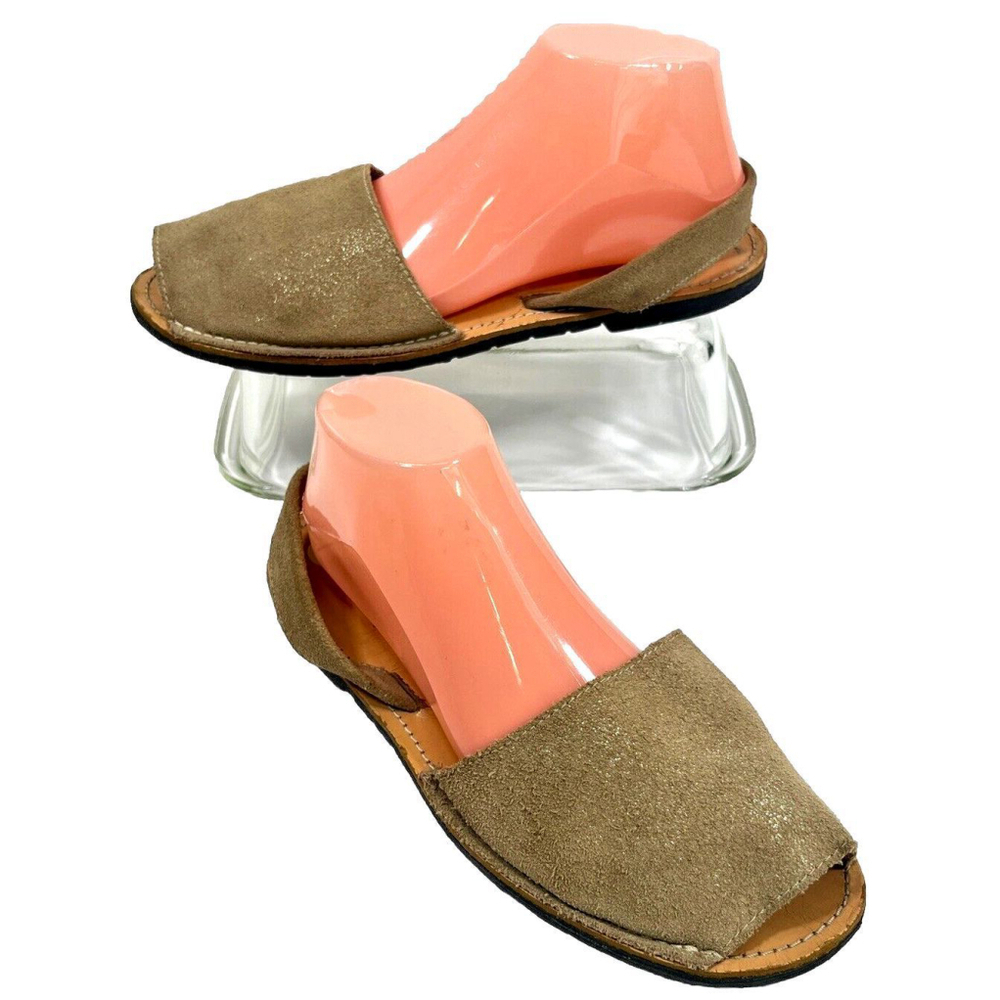 Jeffrey Campbell Avarca Menorca Spain Sling Back Tan Sandals Womens‎ 10 US 41 E